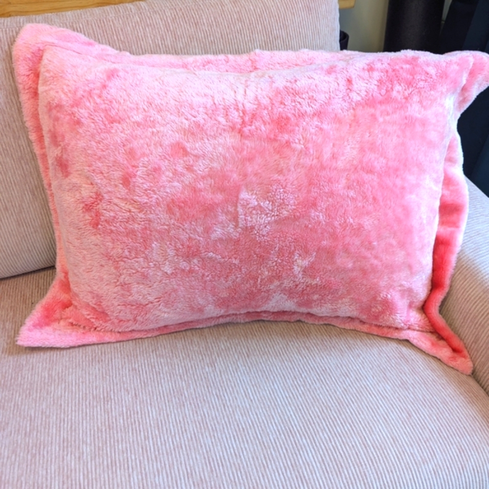 Pink Plush Pillow Case